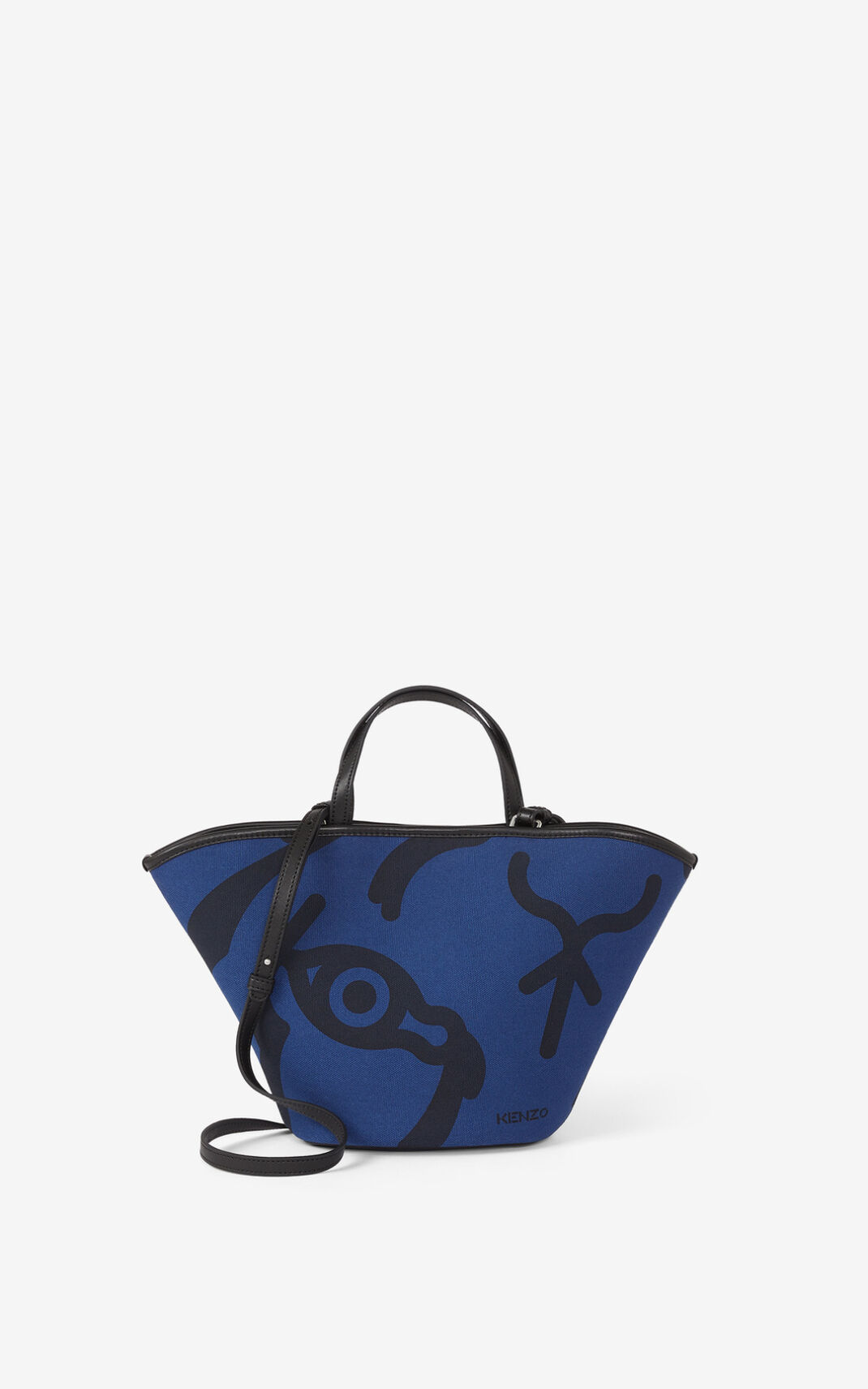 Bolsa De Mão Kenzo Small Arc Lona Feminino - Azuis | 834KPDXNA